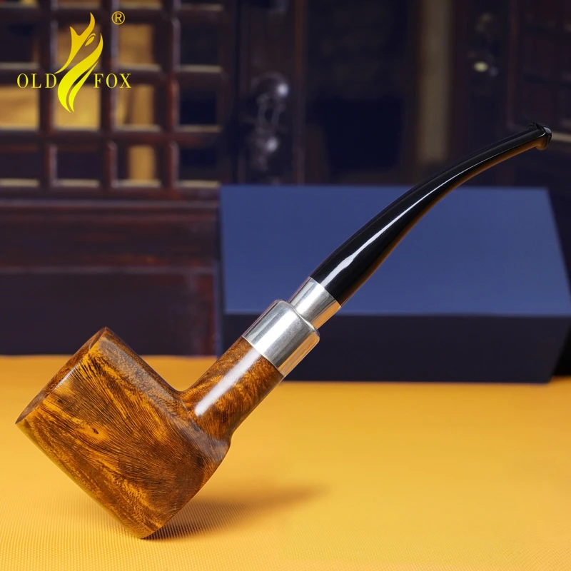 男士石楠木手工烟斗锤子烟斗带过滤烟袋锅传统老式直式抖实木旱烟