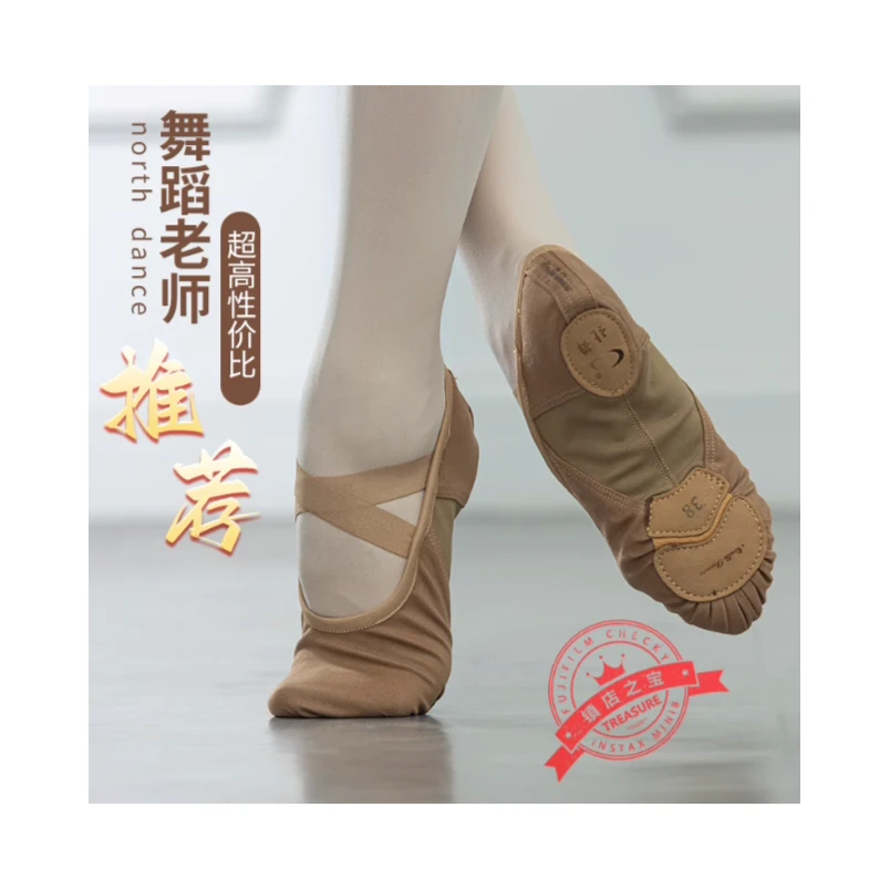 北舞弹力舞蹈鞋女软底中国舞古典芭蕾练功成人艺考专用儿童猫爪鞋
