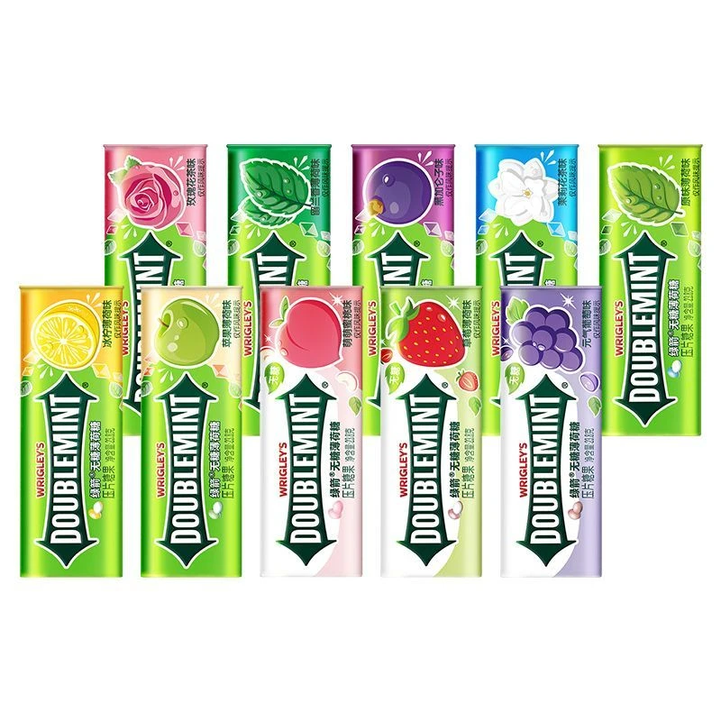 【35粒*2罐】35粒绿箭无糖薄荷糖23.8g铁盒装清新口气润声糖润喉糖