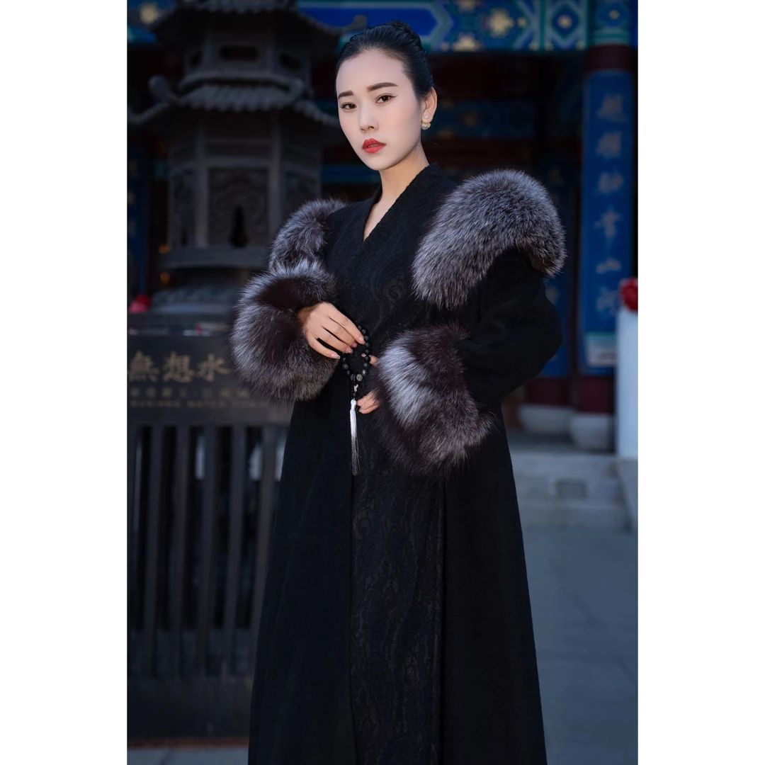 衔安 新中式国风设计师款大衣