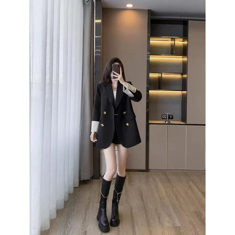【钻石姐专属】2024春季上新女神范韩版气质高级感西服外套1012A