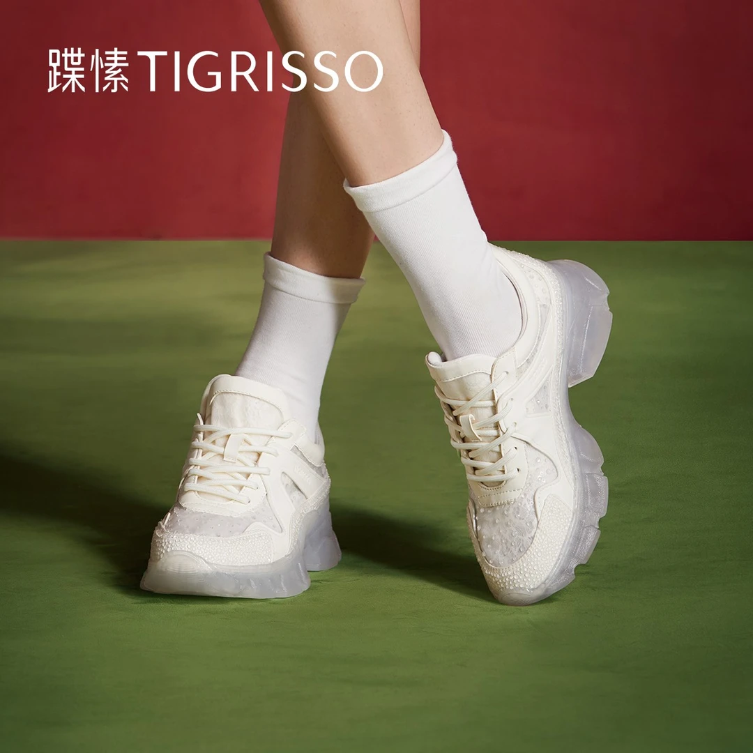 【人鱼姬】蹀愫时尚厚底透气百搭老爹鞋休闲鞋女鞋TA54175-51