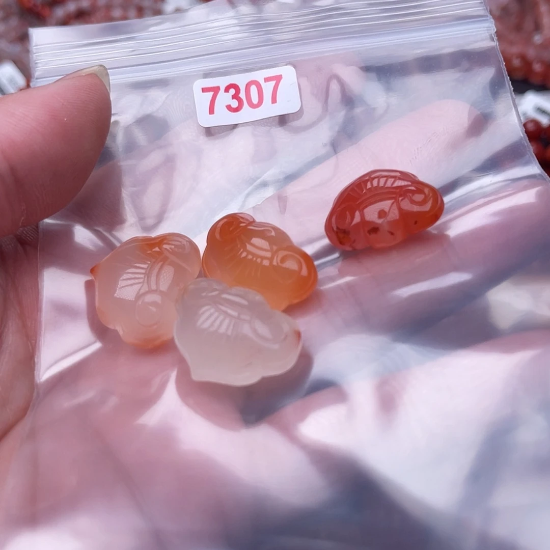 【闪购商品】南红玛瑙如意锁7307未镶嵌喜**哥