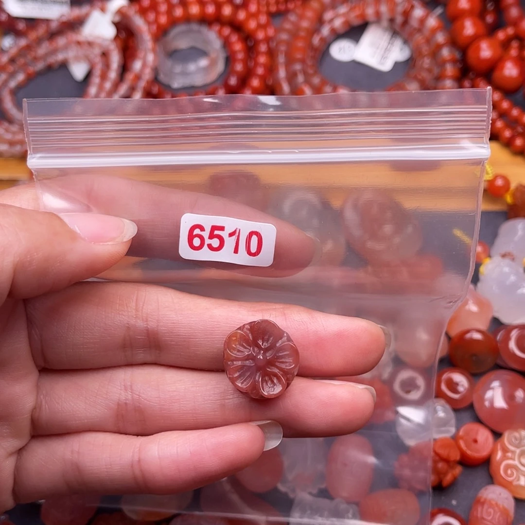 【闪购商品】南红玛瑙雕刻件6510未镶嵌大**毛