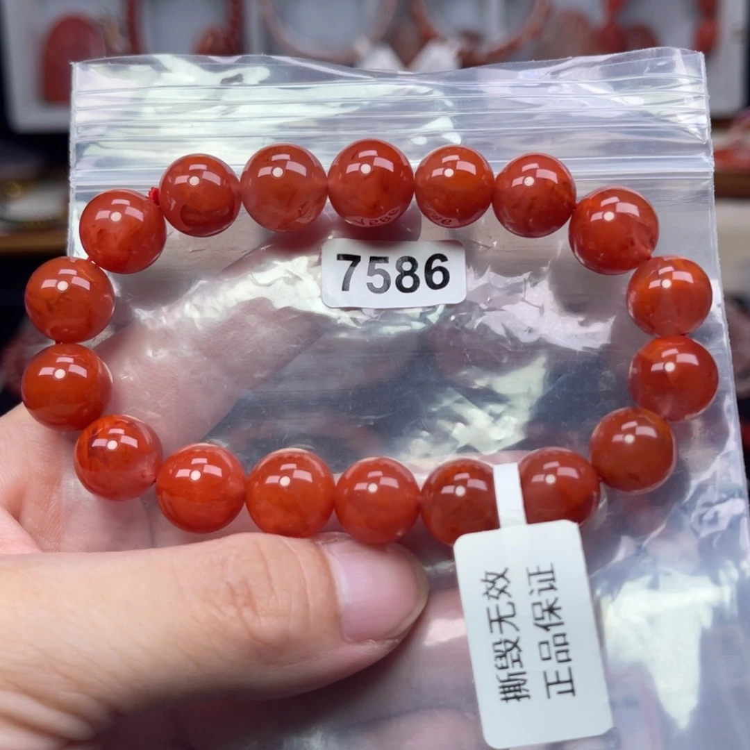 南红玛瑙手串11m m 7586未镶嵌
