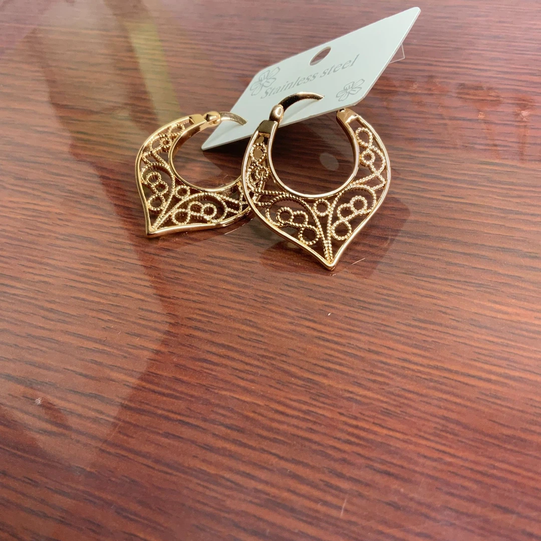 铜合金耳饰 铜合金耳环  时尚百搭复古