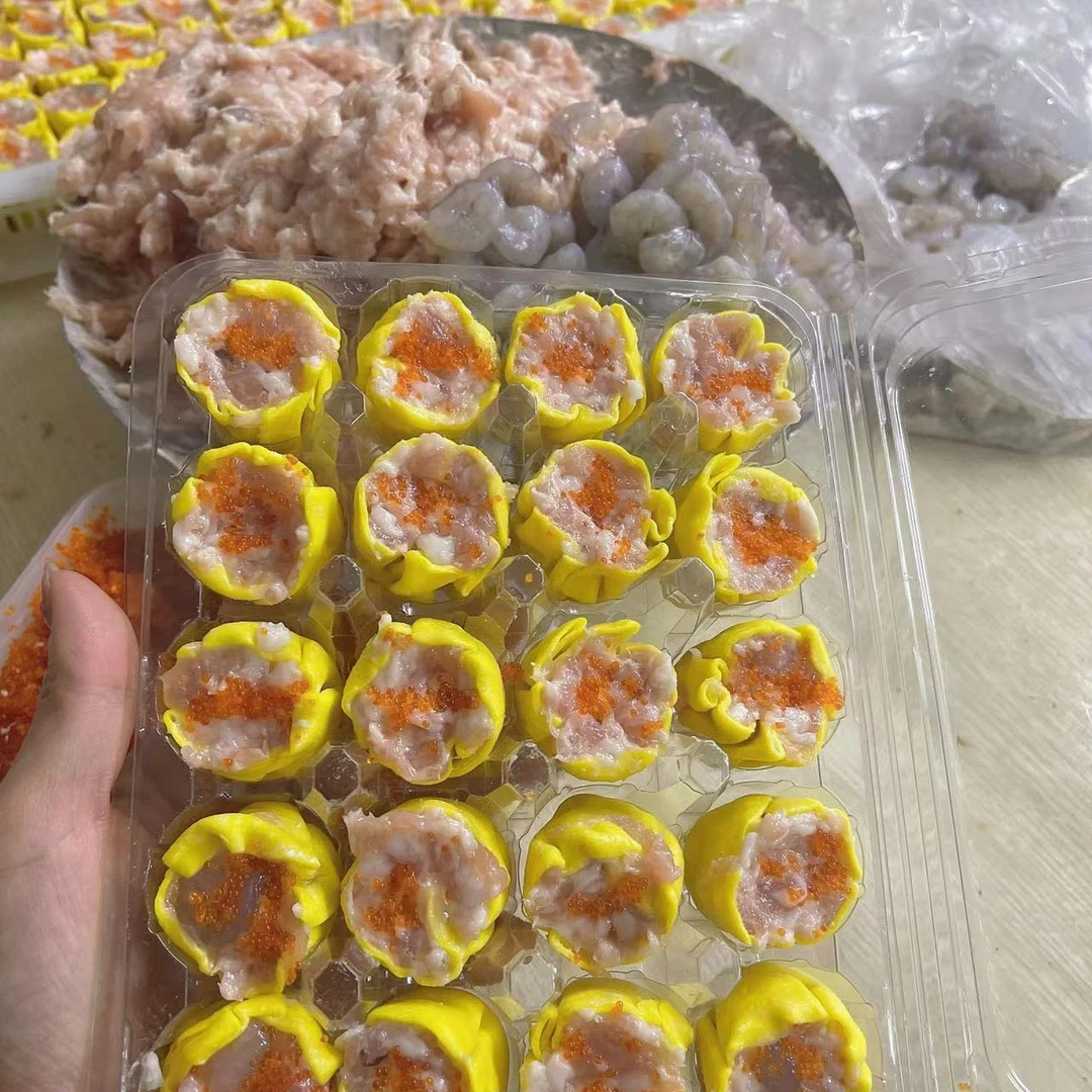 蟹籽鲜虾烧麦  茶餐厅点心  茶点 海陆丰特产