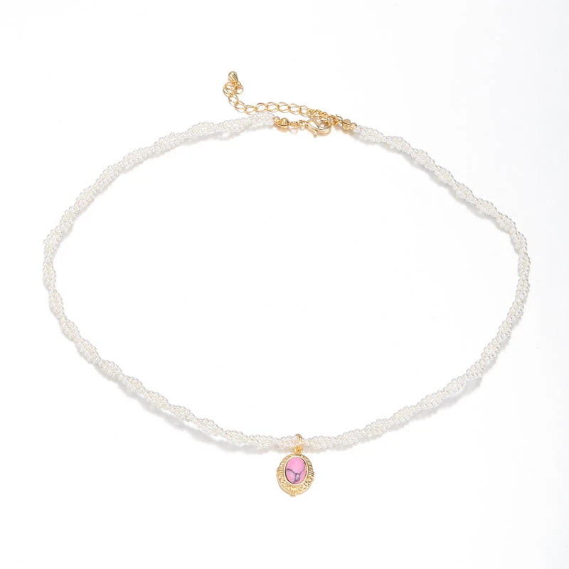 双层珠珠项链气质小众轻奢 8443-LH