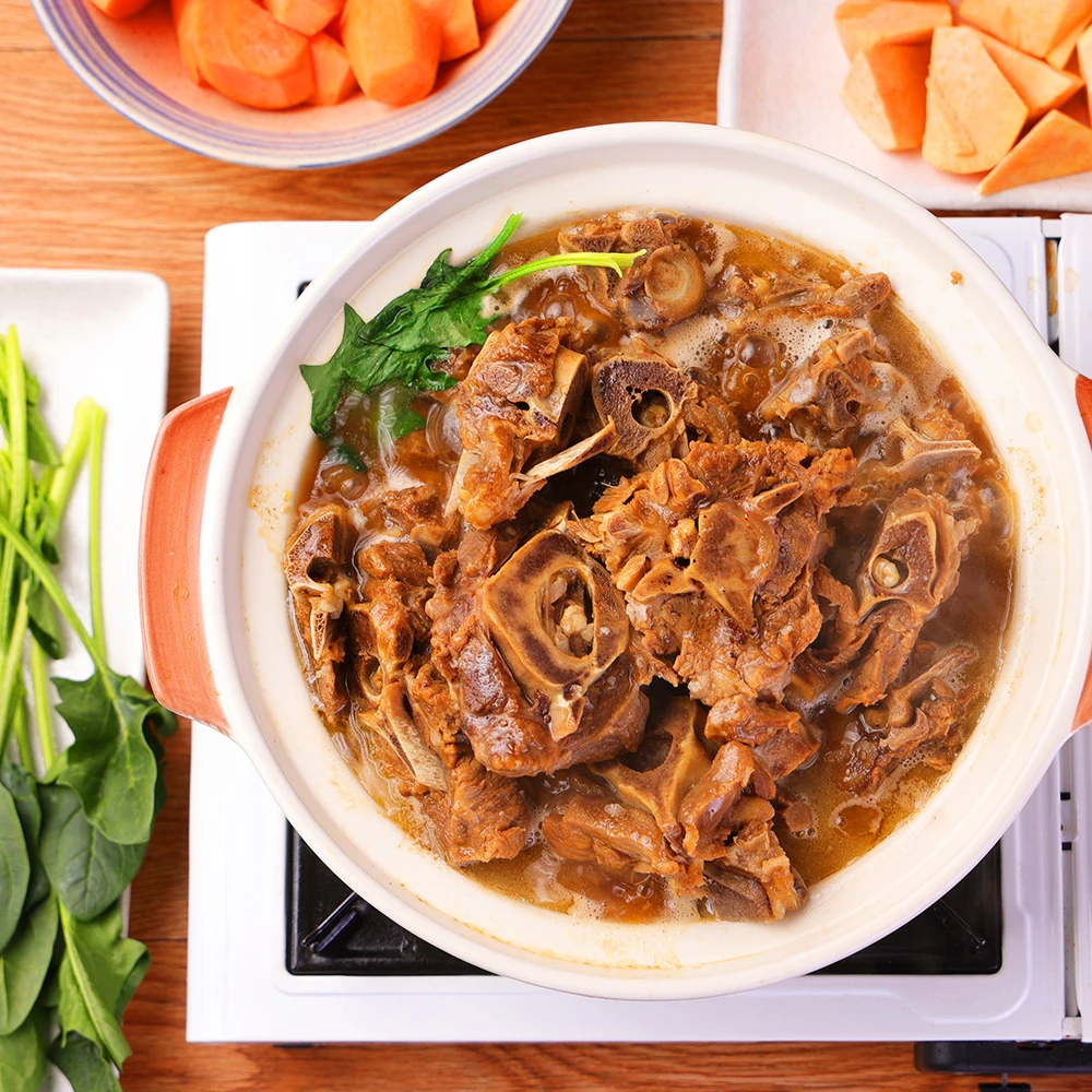 钳图羊蝎子火锅加热即食1.2kg/袋草原羔羊蝎肉方便速食懒人菜预制