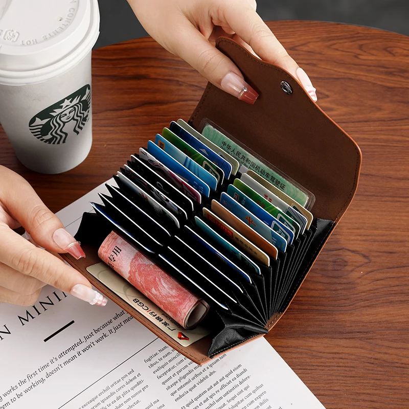2024新款卡包女证件位收纳包防消磁多卡位银行卡套卡片夹韩版