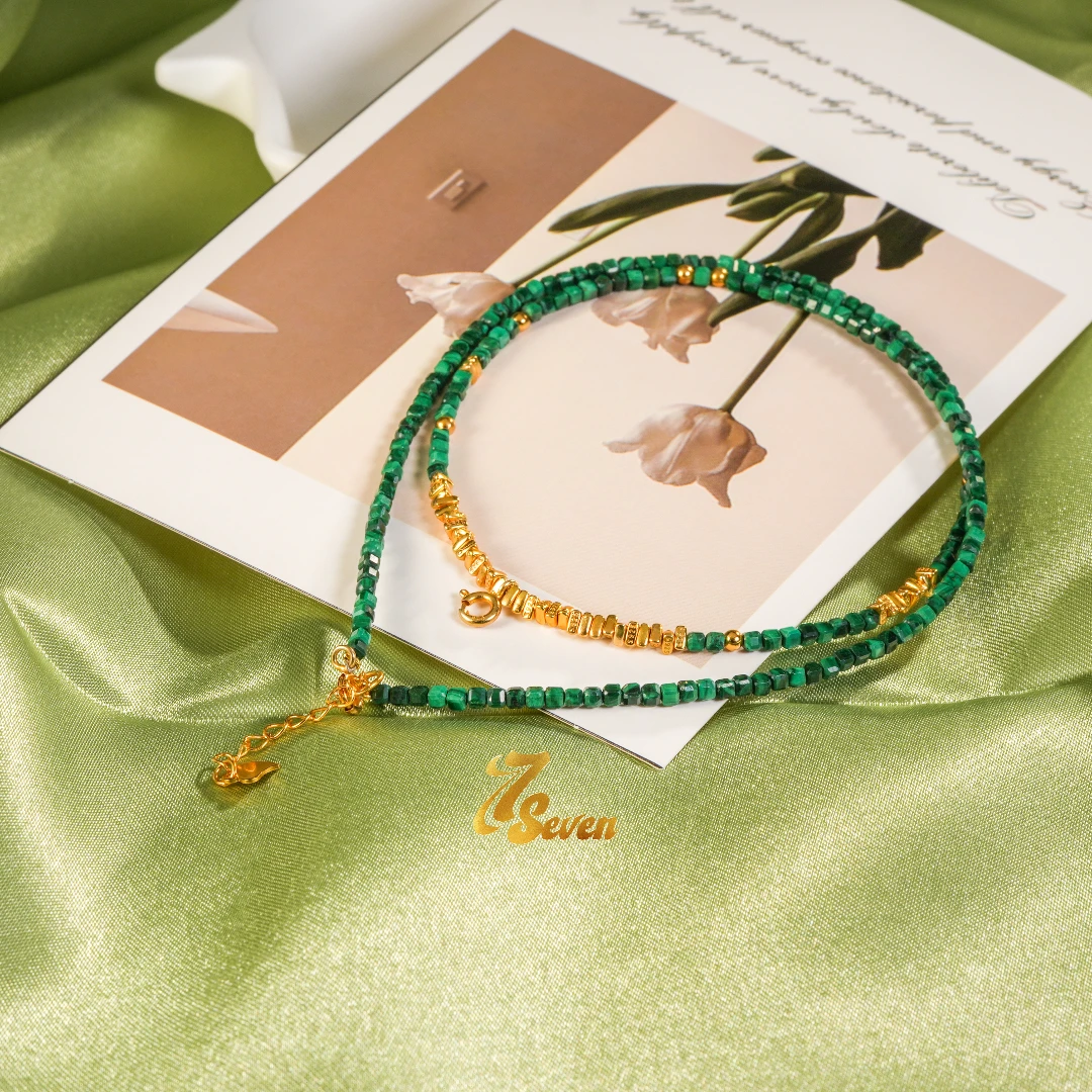 【七七原创】孔雀石项链