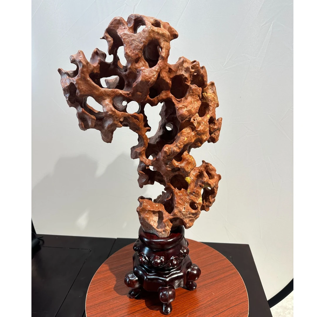 太湖石摆件书桌客厅玄关摆台书房博古架摆件精品原石