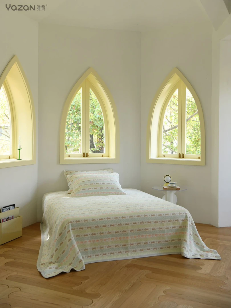 【新款纱布软席床盖】雅赞棉纱6层高定A类亲肤透气双面秋冬家居