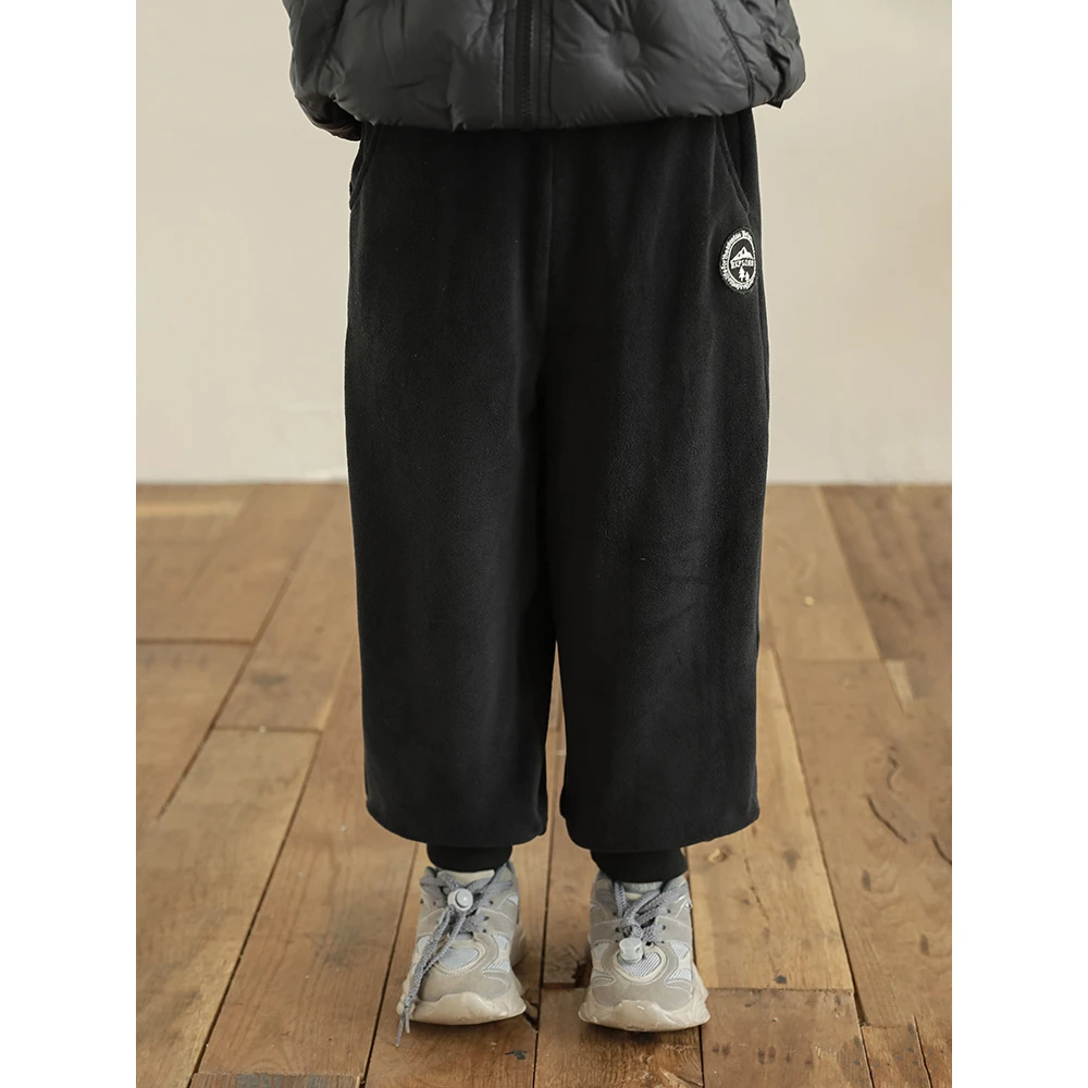 幼悠男童冬装加绒加厚洋气休闲裤儿童潮牌服装宝宝秋天裤子N5548