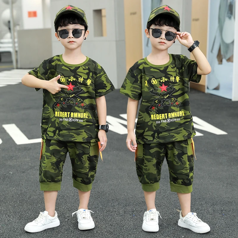 童装男童男孩子夏季新款套装男孩休闲儿童短袖短裤两件套潮夏季