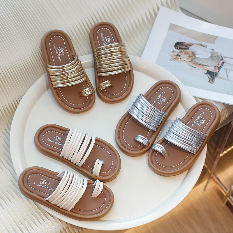 2024年春夏女童拖鞋外出高颜值凉鞋防滑仙女暑假室内凉拖鞋厚底