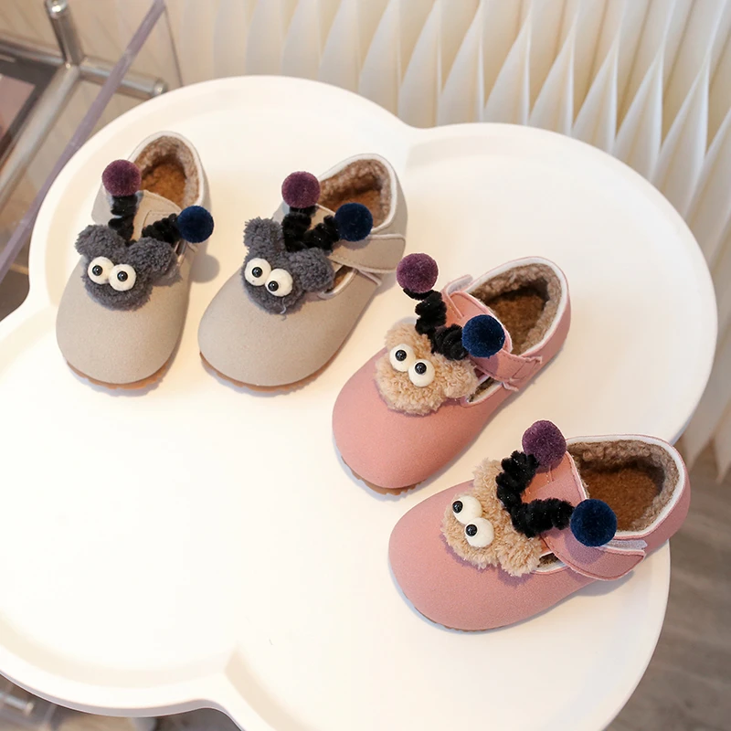 女童棉鞋2024秋冬新款加绒保暖儿童勃肯鞋时尚卡通中小童宝宝鞋潮