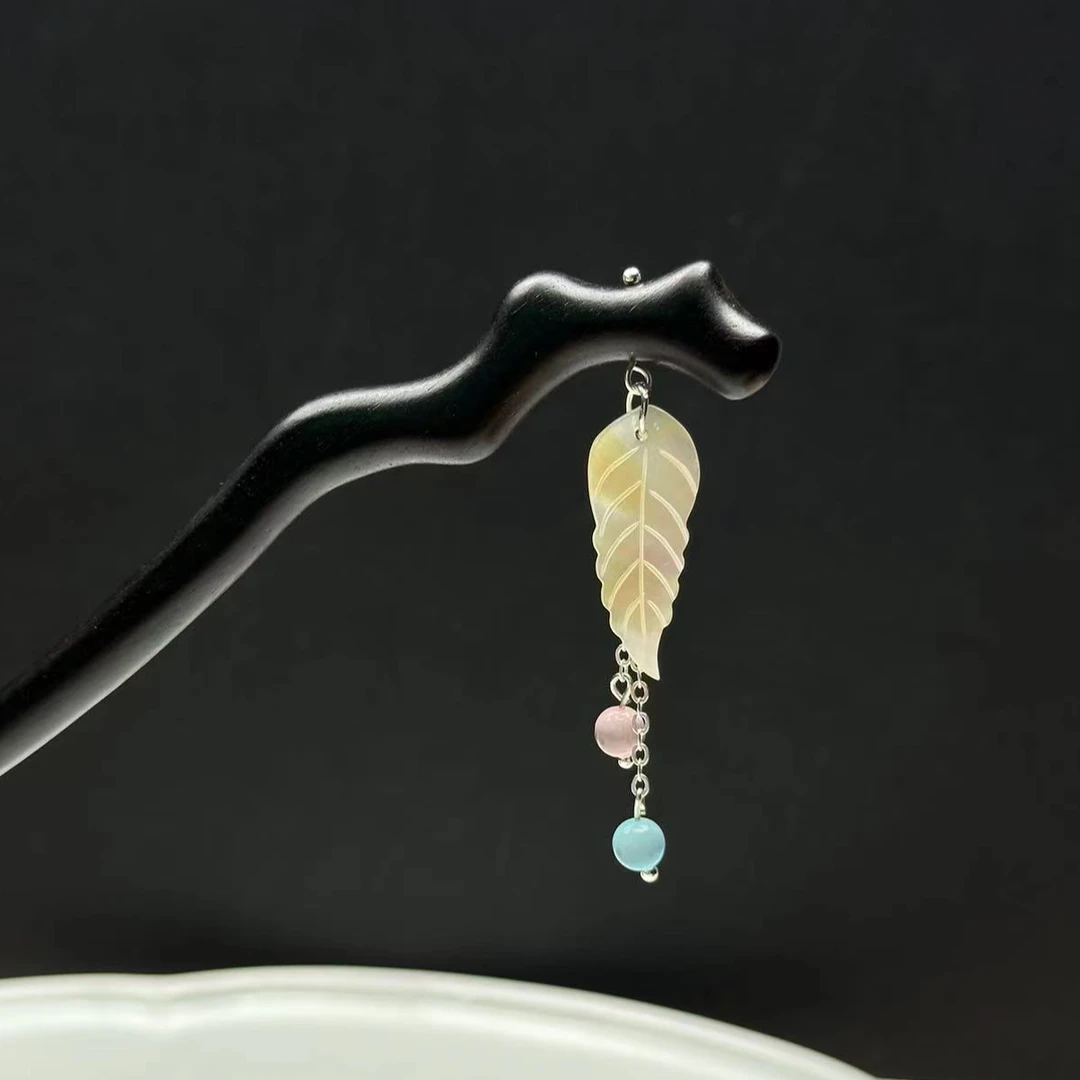 18厘米发簪百搭日常木簪精致盘发木簪子发饰纯天然黑檀木发簪