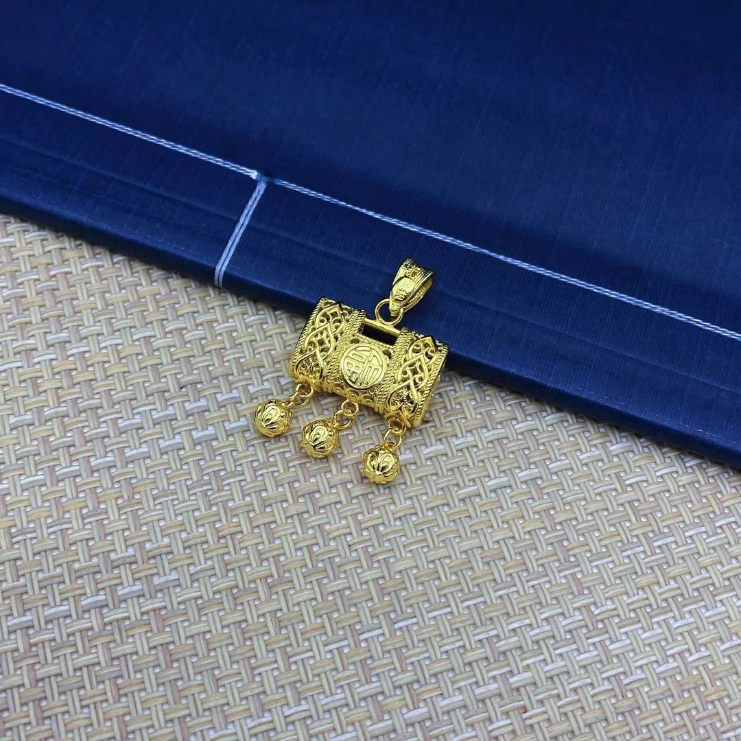 吊坠925银 S925纯银花丝小提包吊坠精美古法挂坠精致