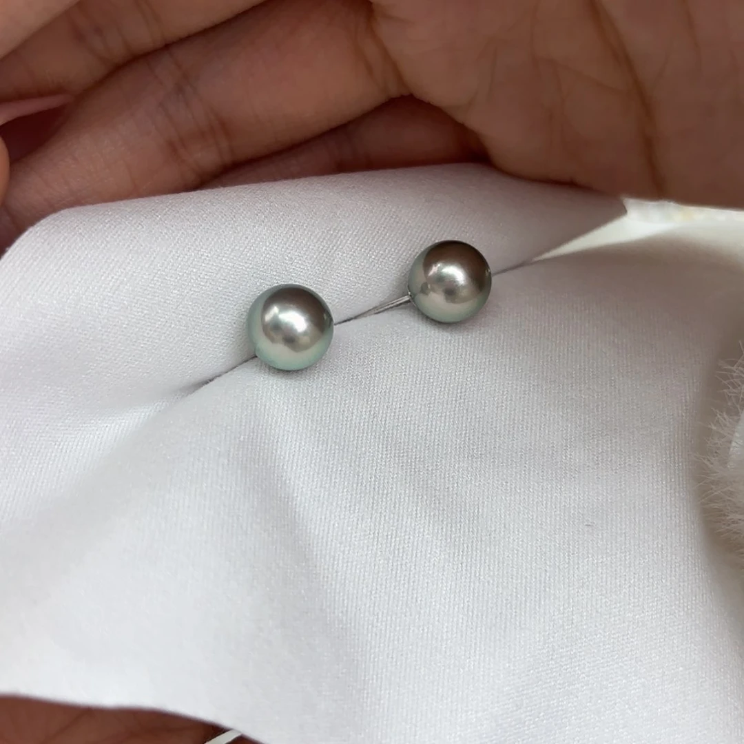 【闪购商品】海水珍珠耳饰18K金镶嵌