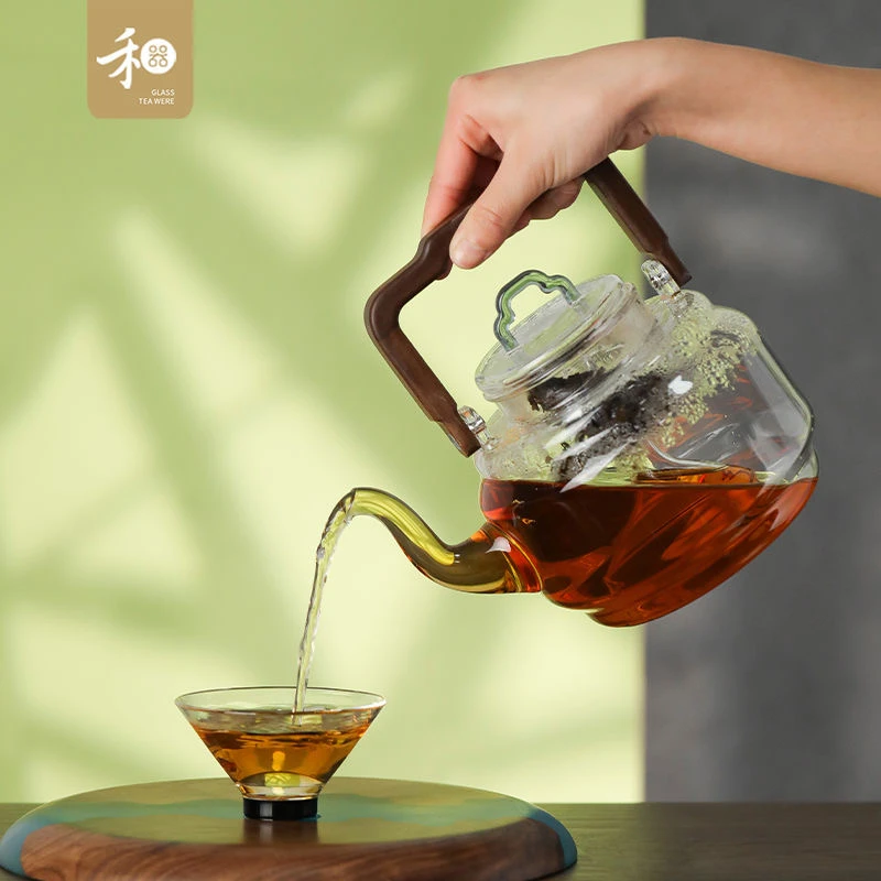 禾器雅韵壶烧水煮茶玻璃大容量高硼硅烧水煮茶壶电陶炉专用高端