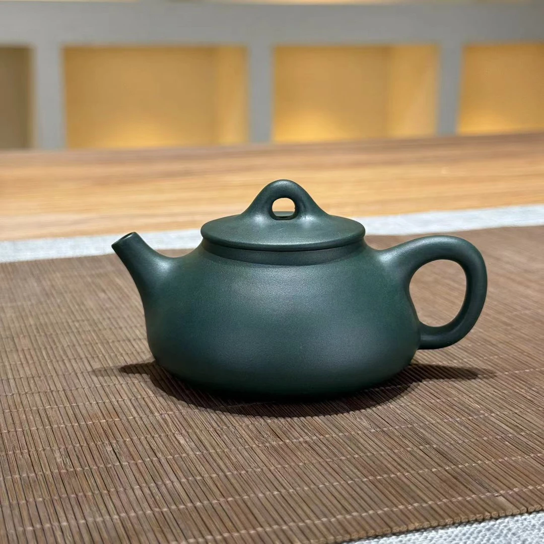 捺瓢 民国绿泥 140cc 倪文超制 紫砂壶575