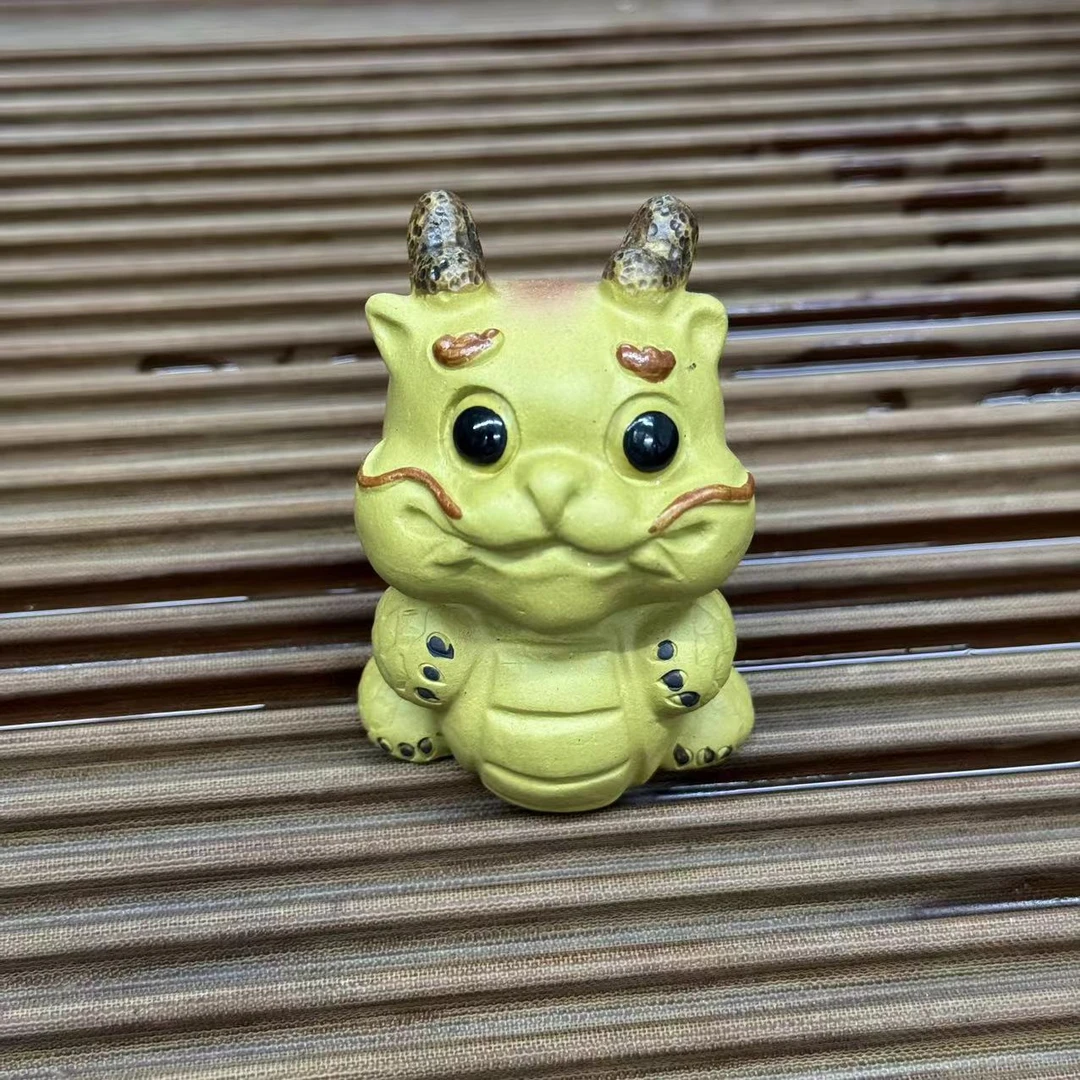 茶刀百炼钢小龙人段泥 茶宠摆件雕塑2000