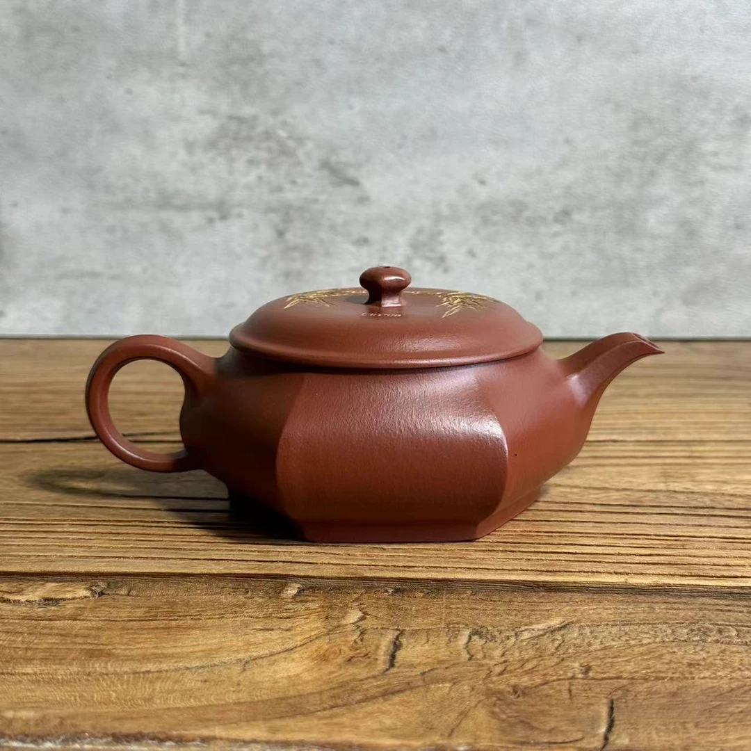 六方明炉 大红袍 200cc 魏茸茸制紫砂壶978