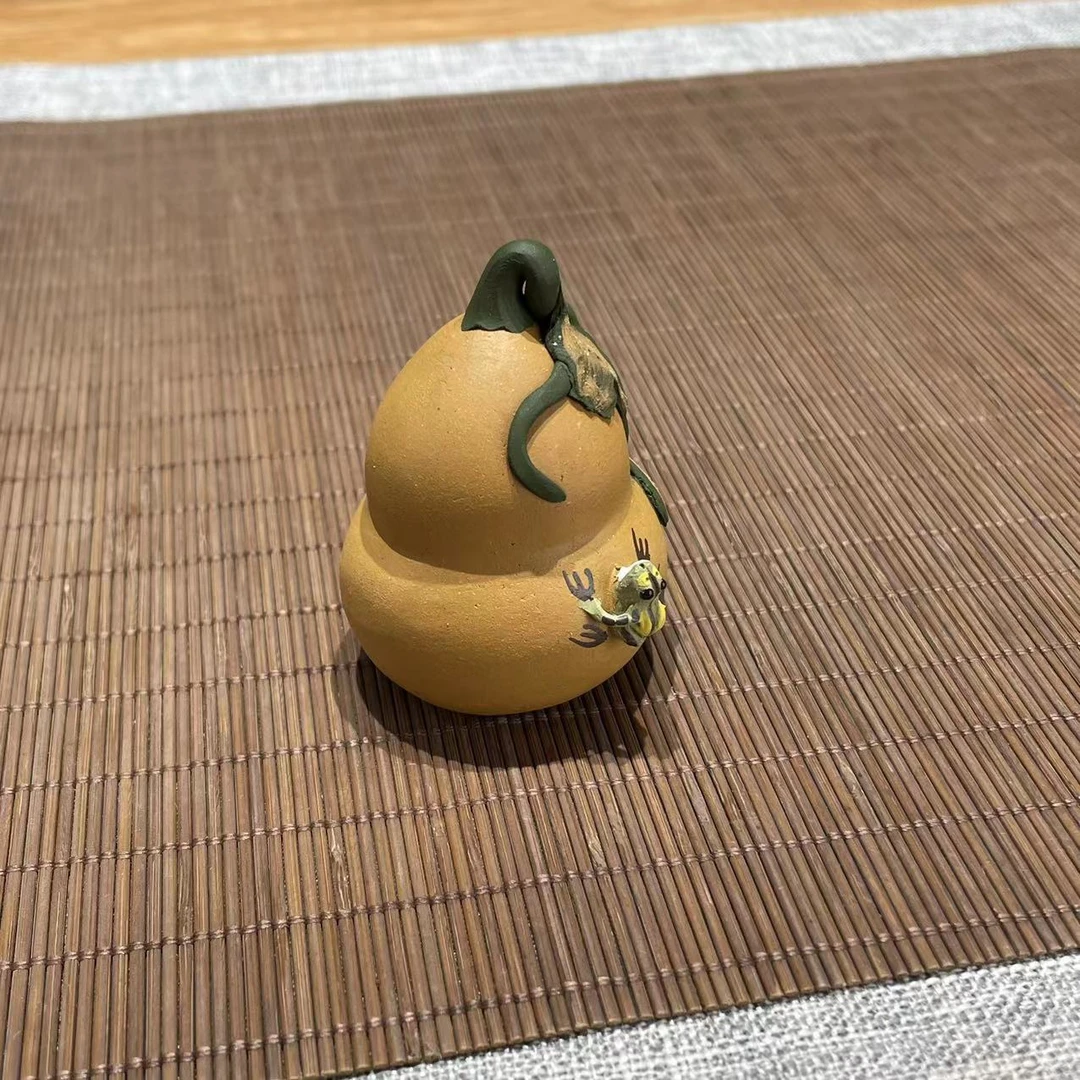 青蛙葫芦喷水茶宠雕塑467