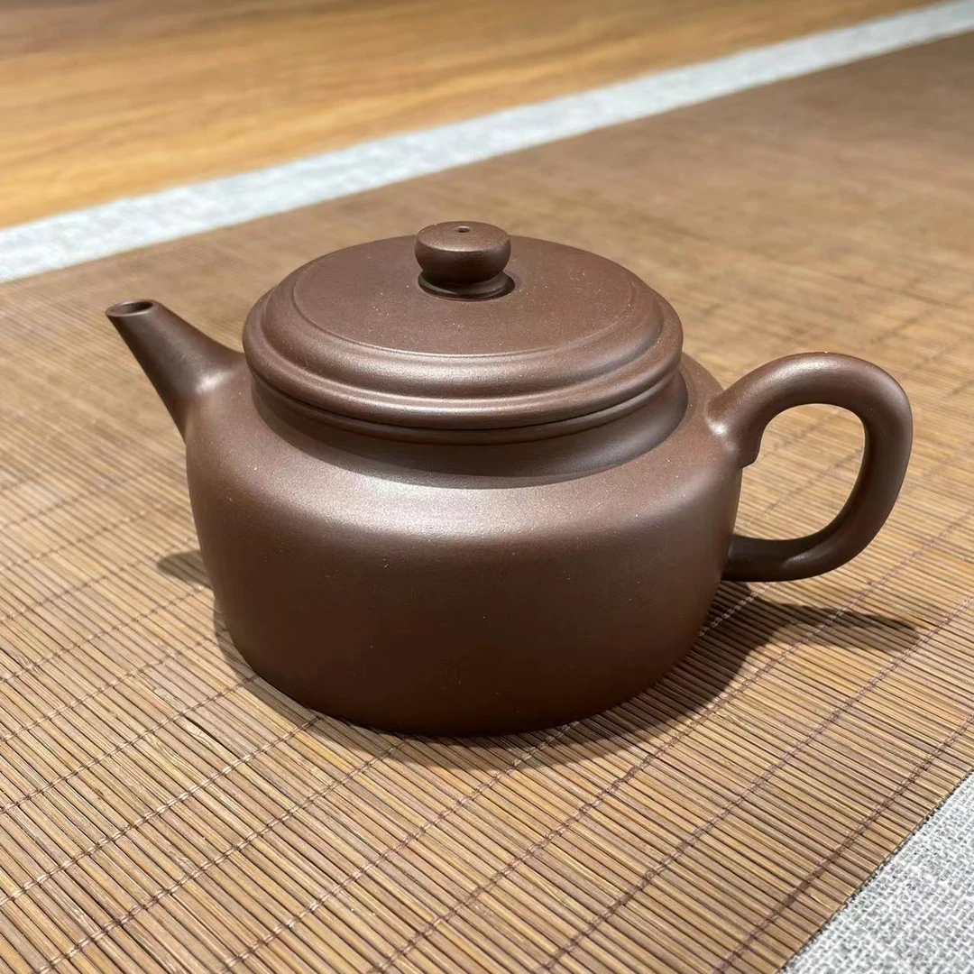 剑流德钟 紫泥 240cc 方云制紫砂壶129