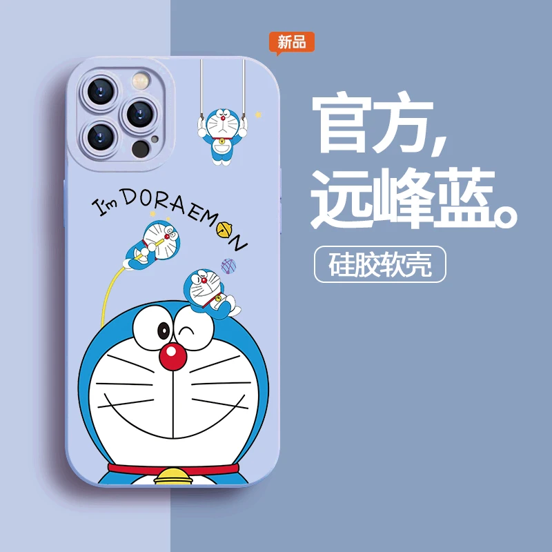 快乐叮当猫苹果13promax手机壳iphone14个性12全包11新款xs软硅胶