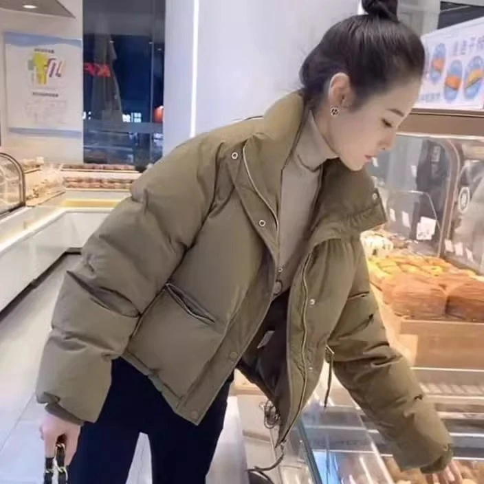 立领小众棉服女2024新款爆款冬季外套小个子加厚面包服超好看棉衣