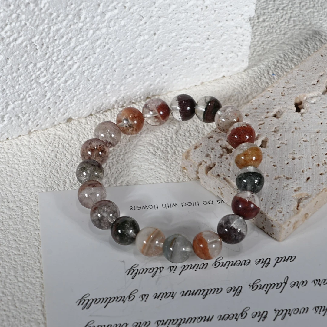 【珠寶】四季幽灵水晶手串10mm+-24674（多样性发其一）