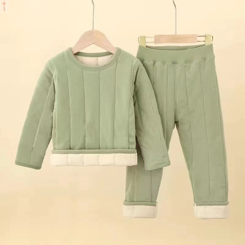 童装儿童保暖内衣套装校服内搭内穿神器男童女童加绒儿童冬季加厚
