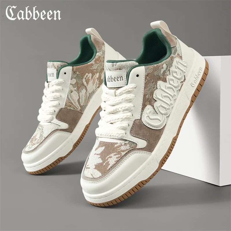 Cabbeen/卡宾潮鞋男生鞋子休闲板鞋秋款潮牌小众男鞋运动鞋男士