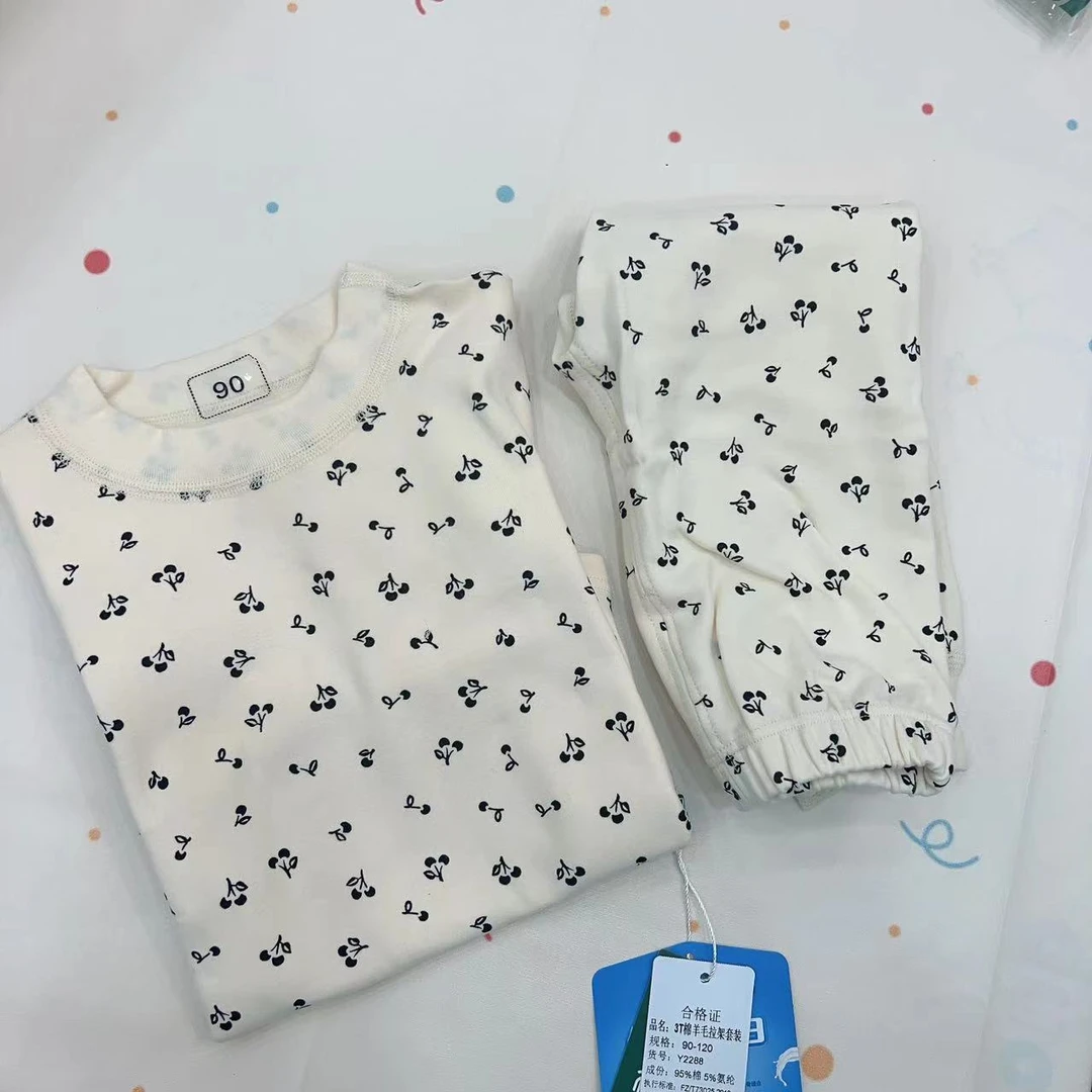 儿童百棉拉架秋衣套装