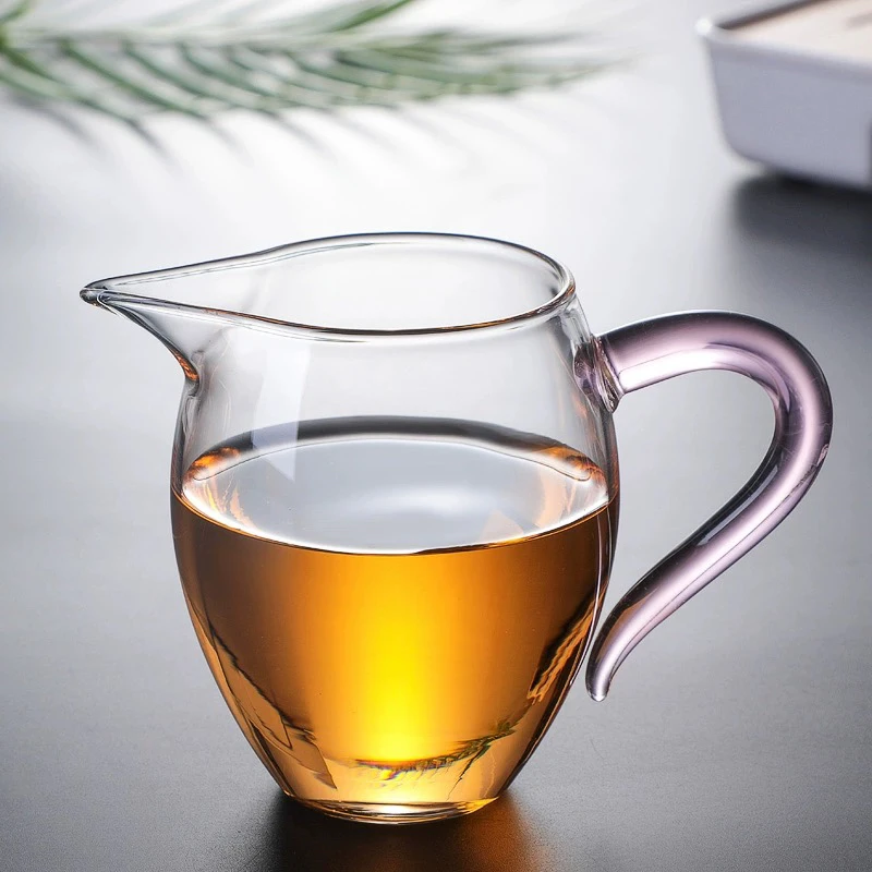 高硼硅玻璃公道杯加厚耐高温茶海分茶器家用茶漏茶滤功夫茶道配件
