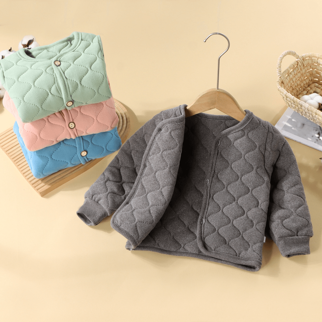 儿童秋冬保暖内胆棉衣内搭加绒加厚男女童校服神器外穿保暖童套装