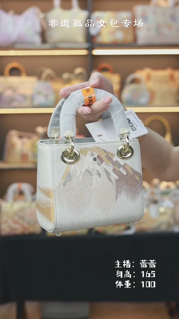 【闪购商品】织绣锦美人蕾蕾缂丝浅灰色小戴妃
