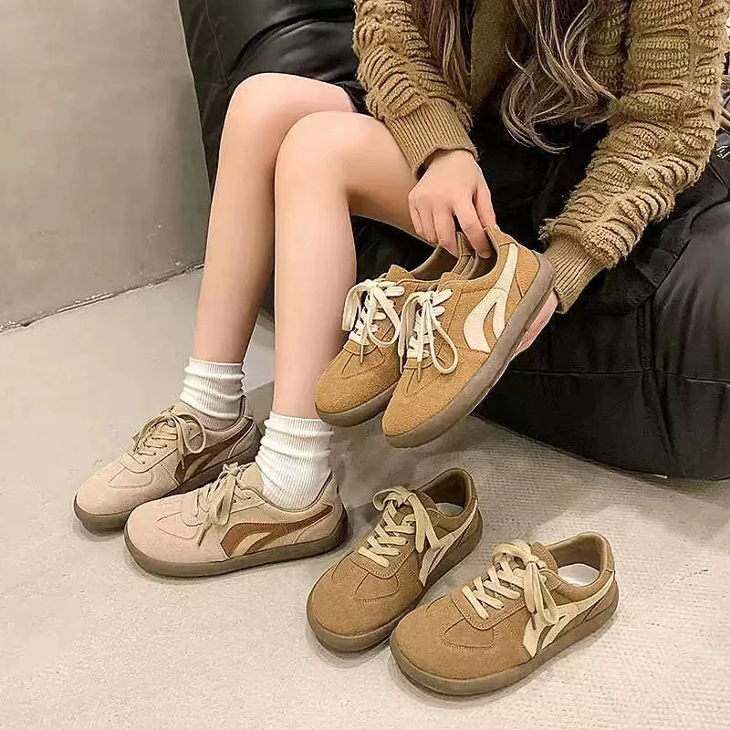 大头日系软底德训鞋2024新款秋季黄色时尚复古勃肯鞋休闲板鞋-601