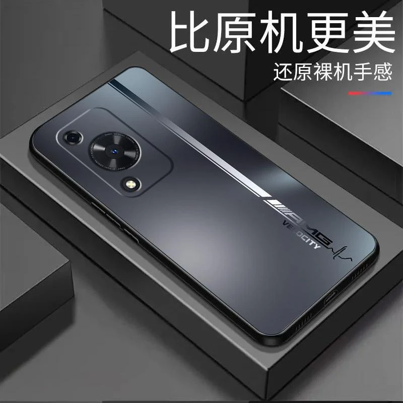 适用华为畅享70手机壳畅享70液态硅胶软壳镜头渐变AMG防摔新款保