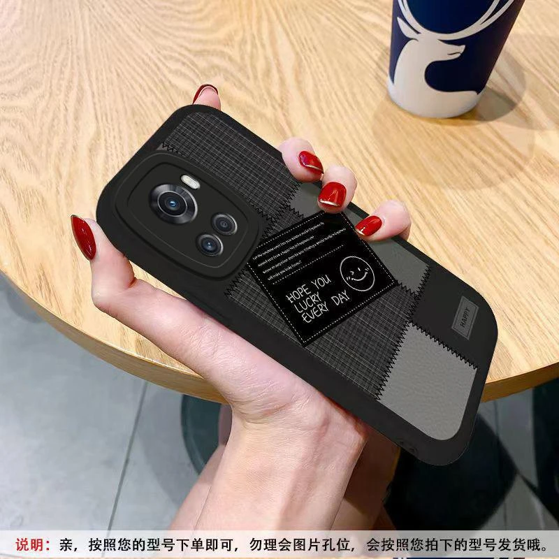 适用一加Ace手机壳OnePlusace小羊皮格子笑脸时尚新男女款潮牌防