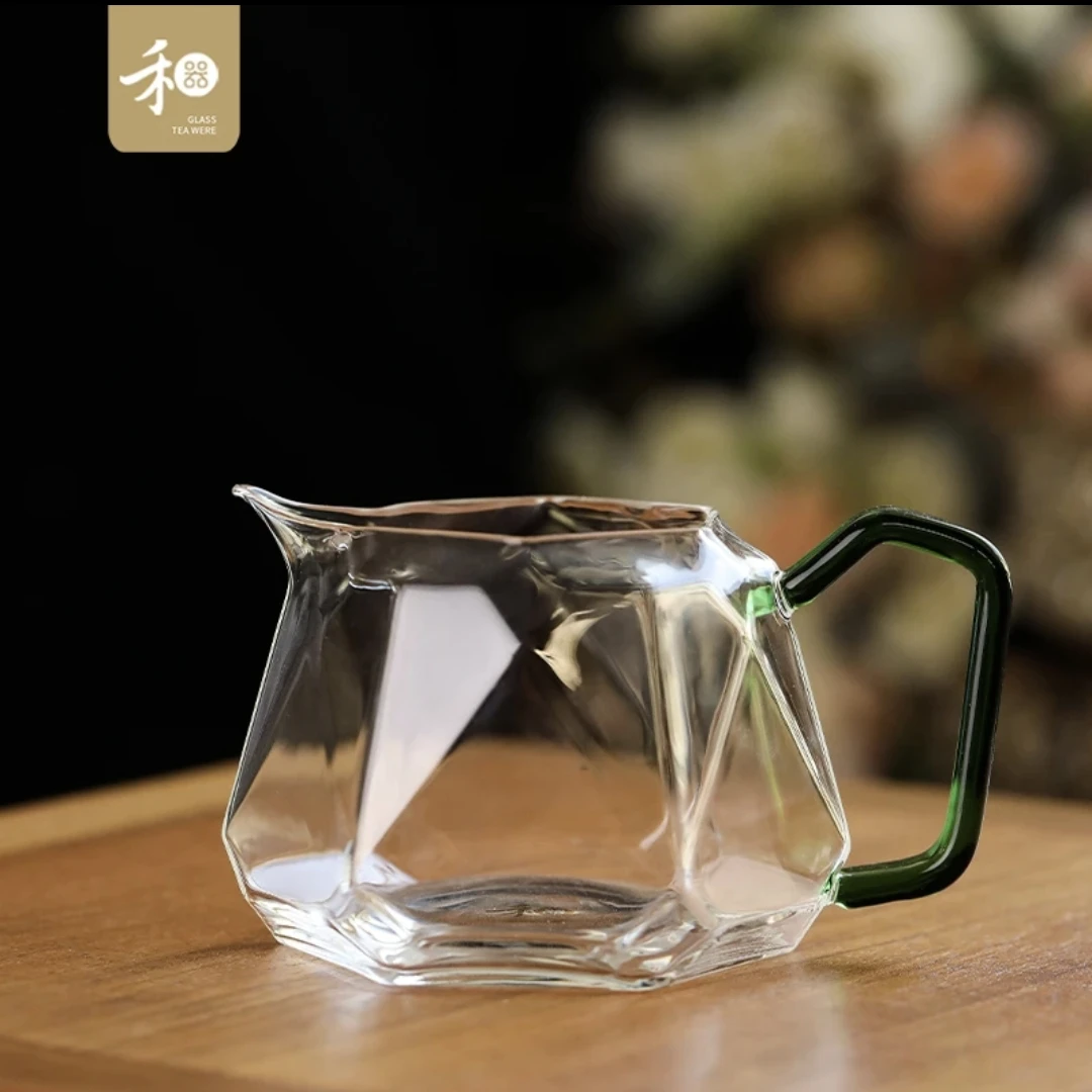 禾器晶彩·璀璨茶海 高硼硅 耐热玻璃公道杯 建议容量：280ml