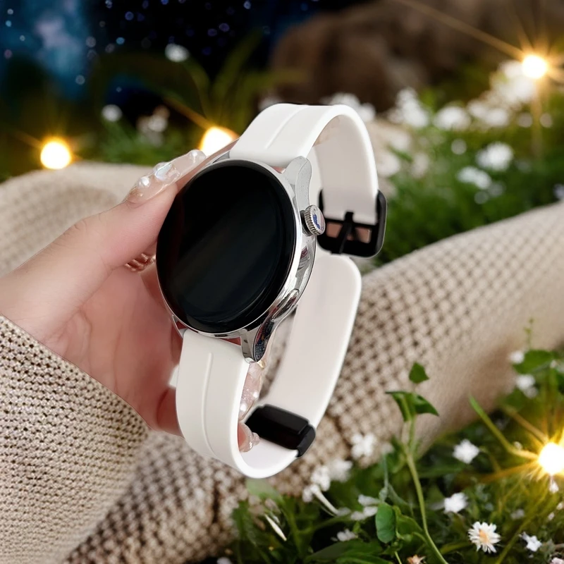 适用Vivo Watch3 星辉/皓月版watch2/1代iQOO 星轨版硅胶方扣表带