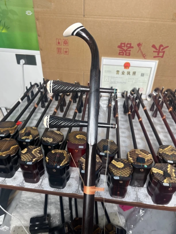 高档乌木二胡配件齐全