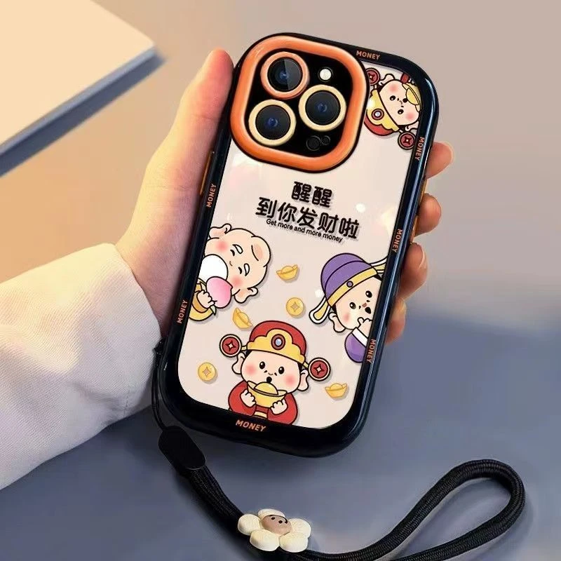 到你发财了苹果华为vivo女款oppo小米iPhone15promax创意手机壳