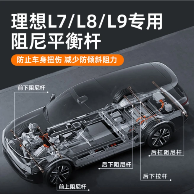 适用理想理想one/L9/L8汽车阻尼杆平衡杆液压氮气减震改装