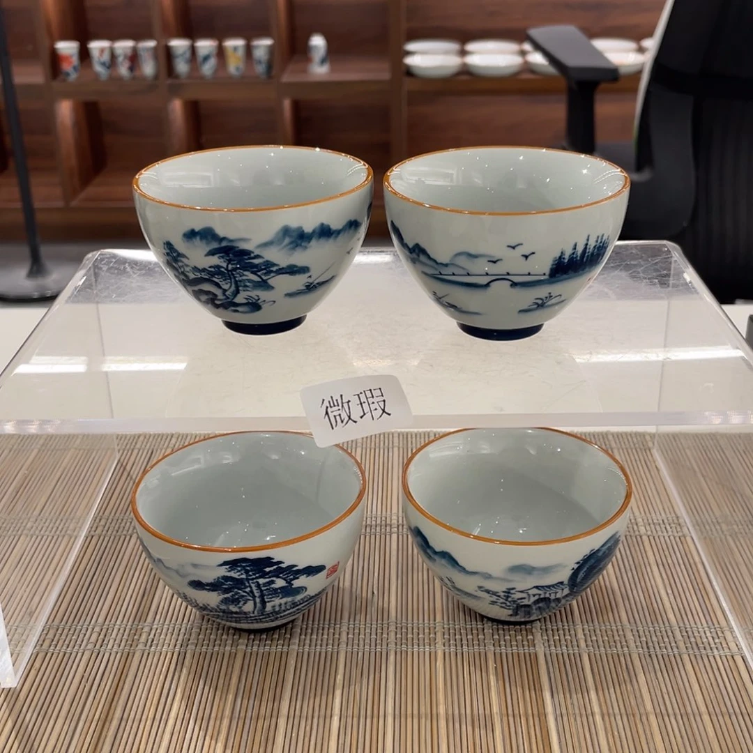 有瑕釉下彩纯手绘