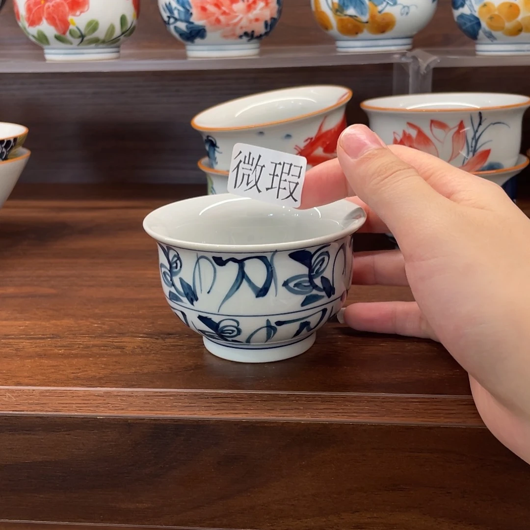釉下老陶泥手工绘制