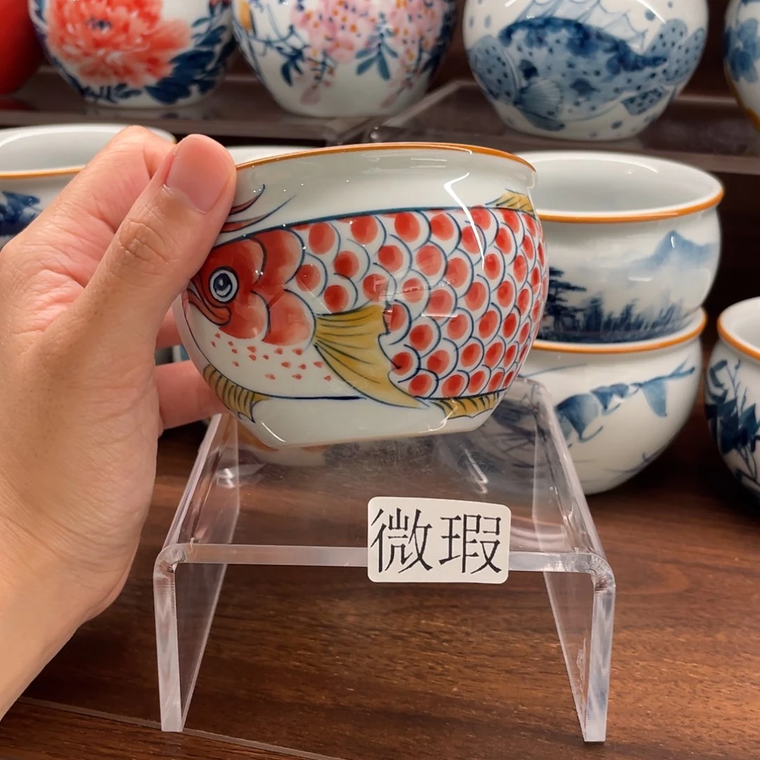 微瑕釉下彩纯手绘